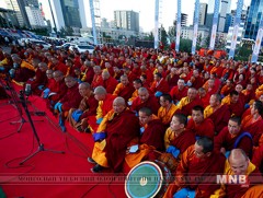 Чингис хааны нэрэмжит талбайд 500 лам ном айлдана