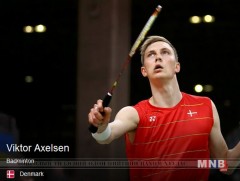 Бадминтоны ганцаарчилсан төрөлд Акселсен Виктор  хүрэл медаль хүртлээ