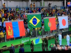 Монголын далбаа Риогийн тэнгэрт мандлаа /Бичлэг/