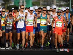 Эрэгтэйчүүдийн спорт алхааны 50км-ийн уралдаан явагдаж байна