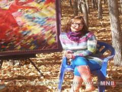 Зураач М.Анхцэцэг “Цагаан уул” уран зургийн үзэсгэлэнгээ гаргана