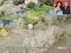 Холливуудын нэрт жүжигчин Жорж Клунигийн эдлэн үерт автжээ