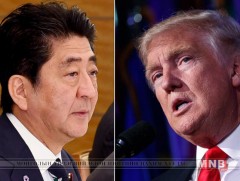 Шинзо Абэ, Дональд Трамптай утсаар ярьжээ 