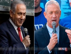 Бенжамин Нетаньяху, Бени Ганц нар өөрсдийгөө ялалт байгуулсан гэж зарлажээ