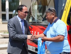 Дорнодын Биеийн тамир, спортын газарт автобус, боксын ринг олгов