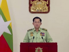 Мьянмарын цэргийнхэн төрийн эргэлт хийснээс хойш анх удаа ард түмэндээ хандаж үг хэлэв 