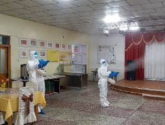 Төв аймгийн Батсүмбэр сумын “Ахмад настны үндэстний төв”-д ариутгал, халдваргүйтгэл хийлээ