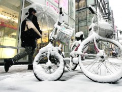 Японд их хэмжээний цас орсноос тог цахилгаан тасарч, нислэг саатав 