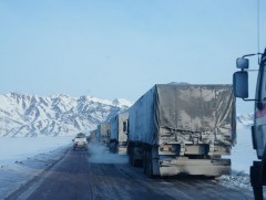 Булган боомтоос Баян-Өлгийн Цагааннуур боомт хүртэлх авто замаар транзит тээвэр явж эхэллээ 