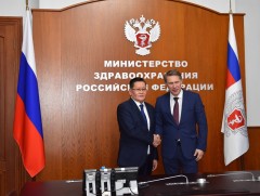 Элчин сайд Ө.Энхтүвшин ОХУ-ын Эрүүл мэндийн сайд М.А.Мурашкотой уулзав