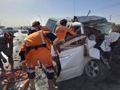 НОБГ: Авто тээврийн ослын дуудлагаар ажиллалаа 