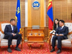 ХЗДХ-ийн сайд Б.Энхбаяр БНСУ-аас Монгол Улсад суугаа Элчин сайд Ким Жун Гүгийг хүлээн авч уулзлаа 