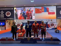 Хөдөлмөрийн баатар, гавьяат тамирчин Э.Содномпилжээ алтан медаль хүртлээ