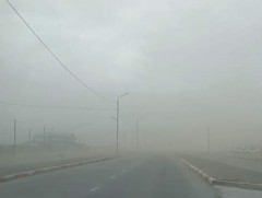 Говь-Алтай аймгийн Алтай хот хүчтэй шороон шуургатай байна