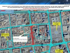 Цэцэг төвийн уулзварыг хааж, зам засаж байна