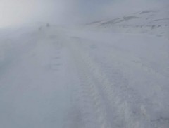 Бага улаан даваанд цасан шуургатай, үзэгдэх орчин хязгаарлагдмал байна 