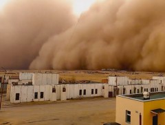 Цөлжилтийн эцсийн илрэл бол шар шороон шуурга 