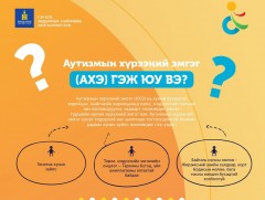 Улсын хэмжээнд 0-18 насны 2395 аутизмын хүрээний эмгэгтэй хүүхэд байна
