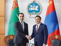 УИХ-ын дарга Д.Амарбаясгалан Туркменистан Улсын Ерөнхийлөгч Сердар Бердымухамедовт бараалхав