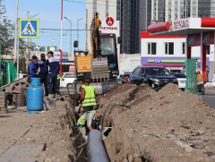 Энхтайваны гүүрний доор хэсэгт 1100 метр борооны ус зайлуулах шугам угсралтын ажил эхэллээ