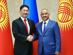 Ерөнхийлөгч У.Хүрэлсүх Киргизийн Парламентын даргыг хүлээн авч уулзлаа