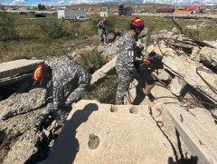 Алба хаагчид нурангинаас болон өндрөөс аврах ажиллагааны дадлага сургалтыг хийлээ
