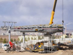 Дүүжин замын тээвэр төслийн Яармаг дахь буудлын эргэлтийн зам төмрийг суурилууллаа