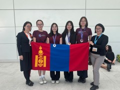 Европын охидын Математикийн олимпиадад амжилттай оролцсон сурагчид медалиа гардан авлаа