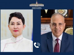Арабын Бүгд Найрамдах Египет Улсын Усны нөөц, усалгааны сайд Хани Севиламтай утсаар ярилаа